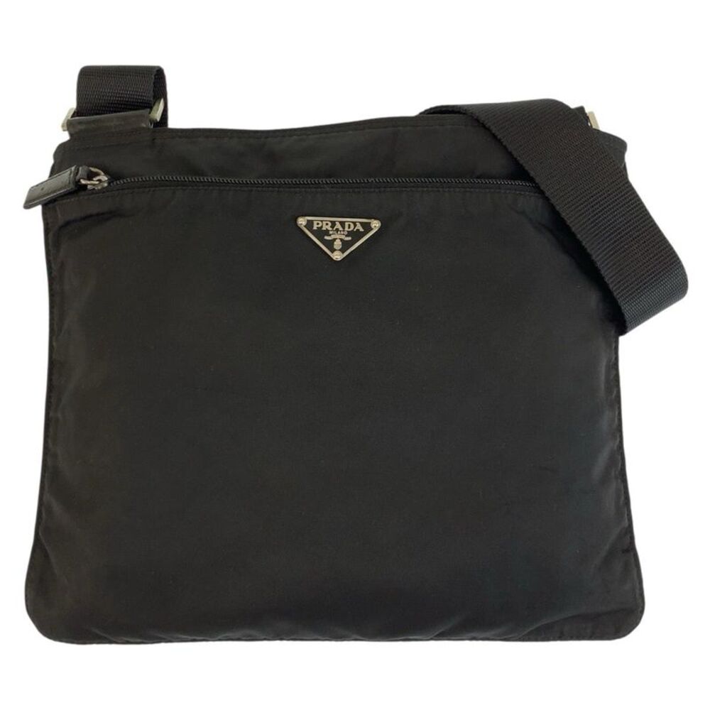 Prada Tessuto Triangle Logo Pochette